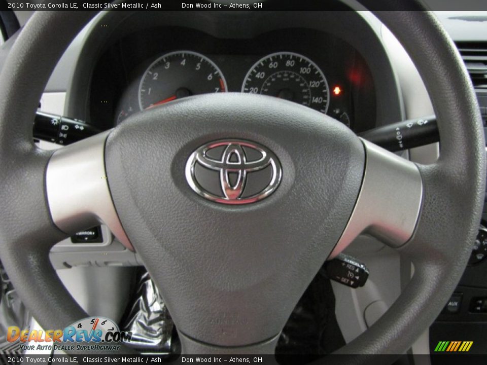 2010 Toyota Corolla LE Classic Silver Metallic / Ash Photo #15