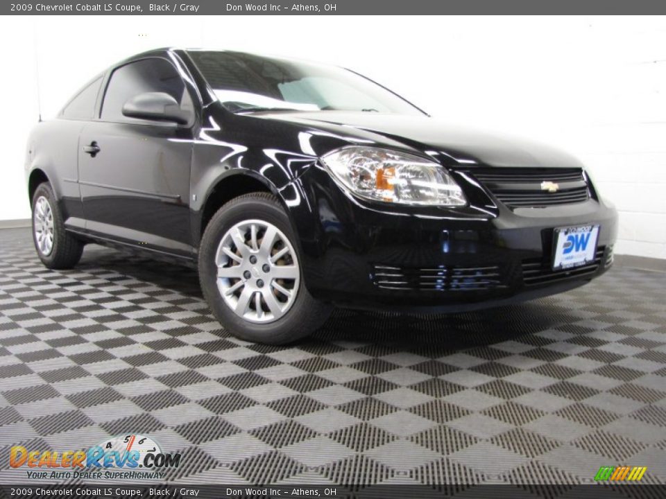2009 Chevrolet Cobalt LS Coupe Black / Gray Photo #1