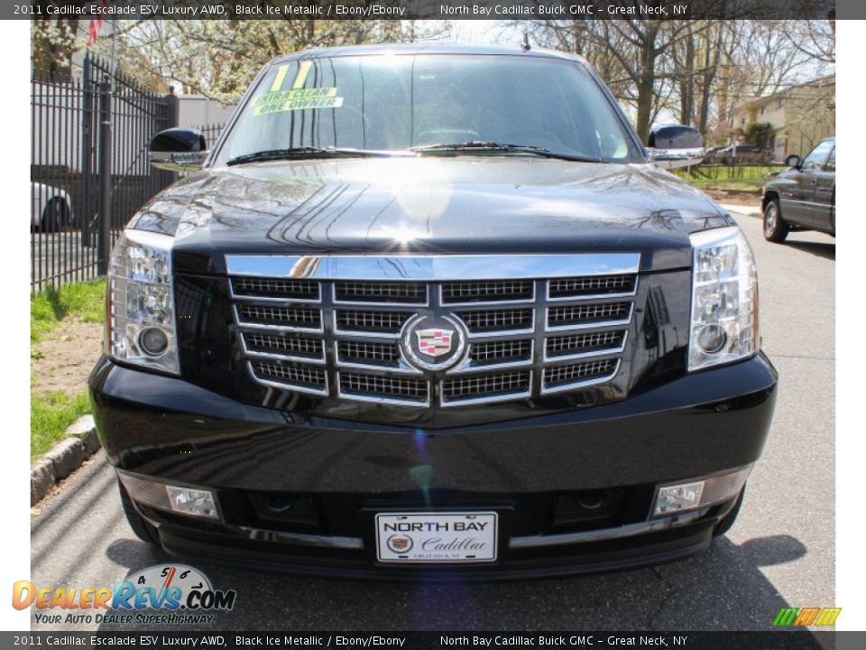 2011 Cadillac Escalade ESV Luxury AWD Black Ice Metallic / Ebony/Ebony Photo #2
