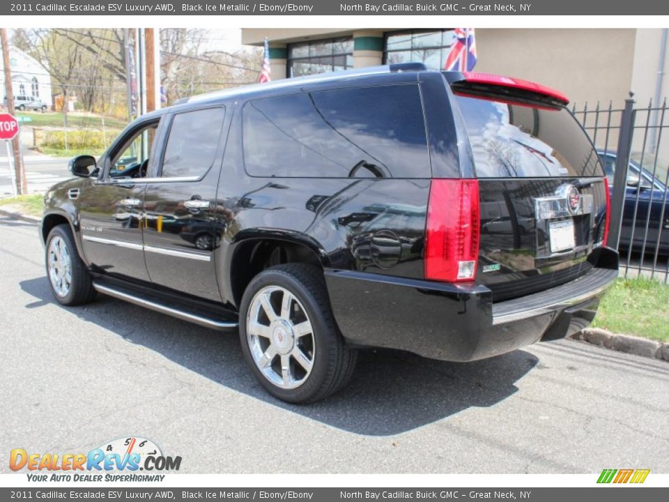 2011 Cadillac Escalade ESV Luxury AWD Black Ice Metallic / Ebony/Ebony Photo #4