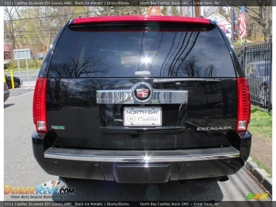2011 Cadillac Escalade ESV Luxury AWD Black Ice Metallic / Ebony/Ebony Photo #5