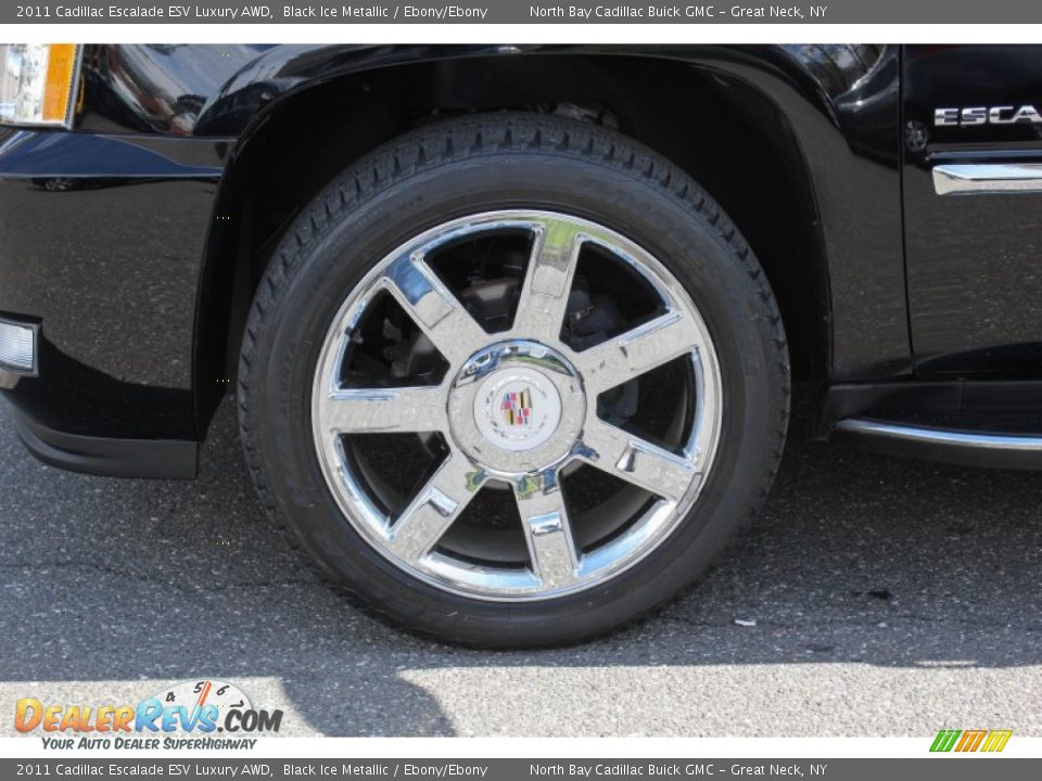 2011 Cadillac Escalade ESV Luxury AWD Black Ice Metallic / Ebony/Ebony Photo #8
