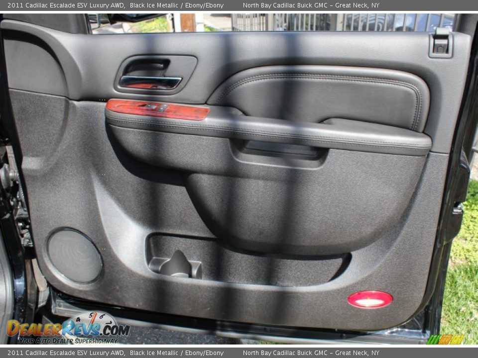 2011 Cadillac Escalade ESV Luxury AWD Black Ice Metallic / Ebony/Ebony Photo #9
