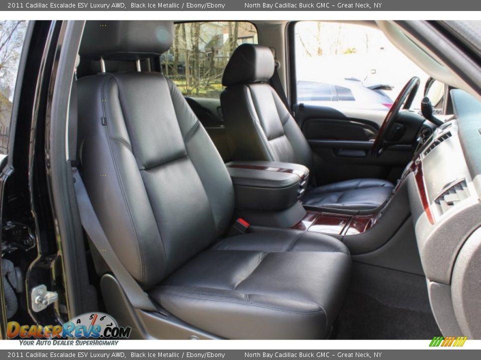 2011 Cadillac Escalade ESV Luxury AWD Black Ice Metallic / Ebony/Ebony Photo #10