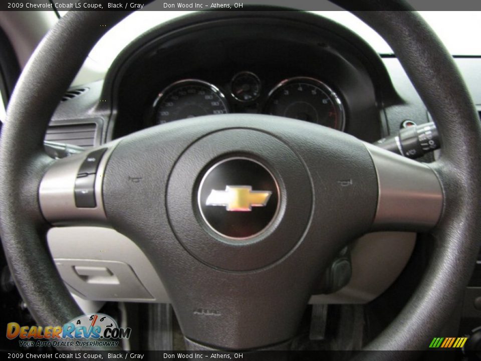 2009 Chevrolet Cobalt LS Coupe Black / Gray Photo #15