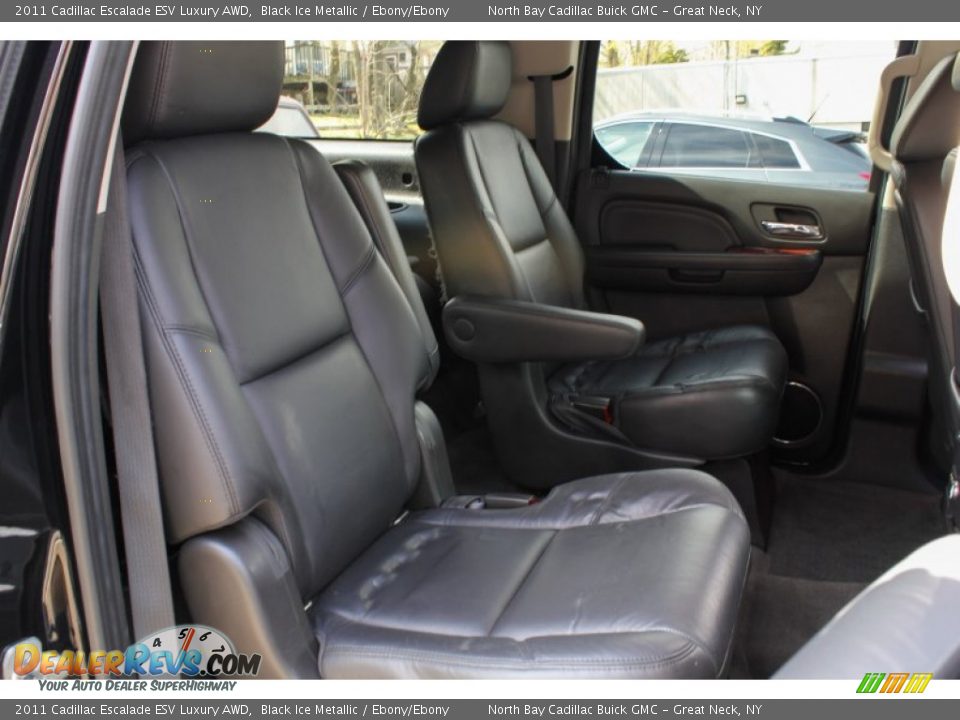 2011 Cadillac Escalade ESV Luxury AWD Black Ice Metallic / Ebony/Ebony Photo #13