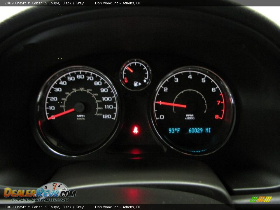 2009 Chevrolet Cobalt LS Coupe Black / Gray Photo #20