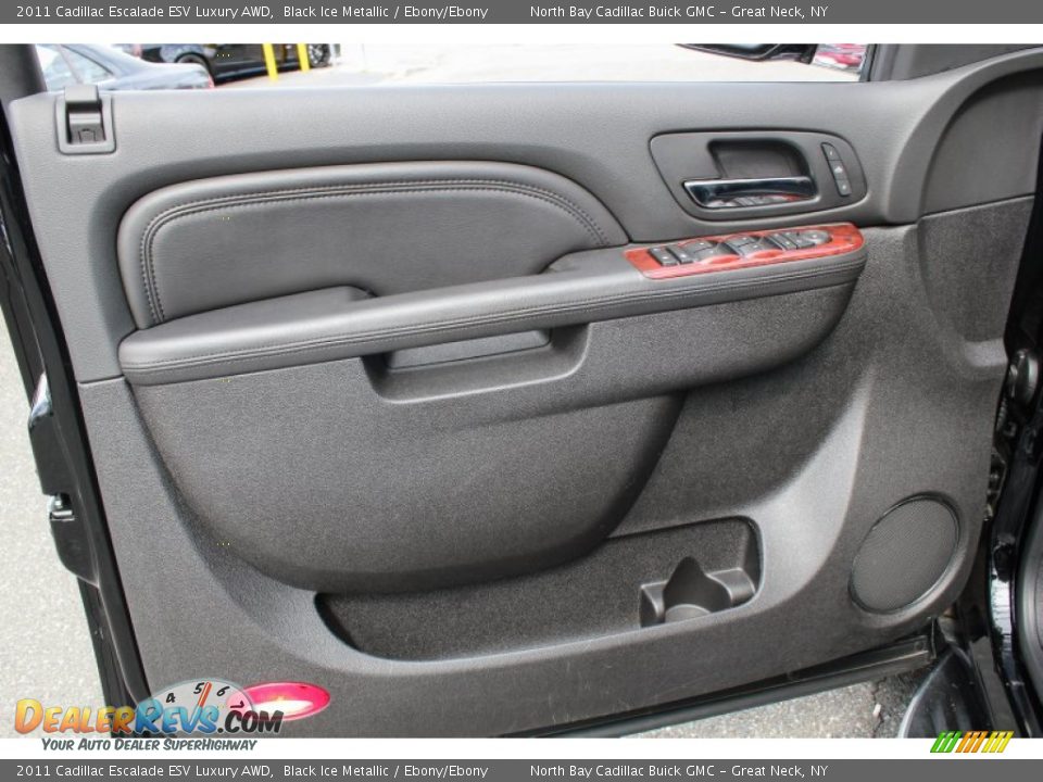 2011 Cadillac Escalade ESV Luxury AWD Black Ice Metallic / Ebony/Ebony Photo #21