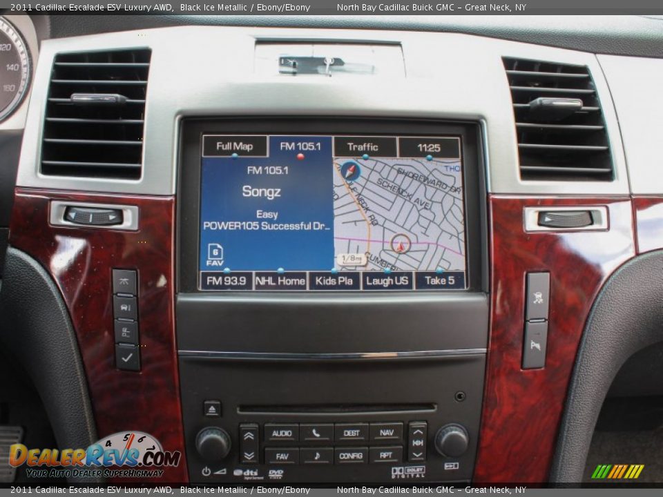 2011 Cadillac Escalade ESV Luxury AWD Black Ice Metallic / Ebony/Ebony Photo #23