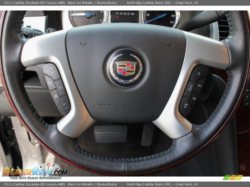 2011 Cadillac Escalade ESV Luxury AWD Black Ice Metallic / Ebony/Ebony Photo #29
