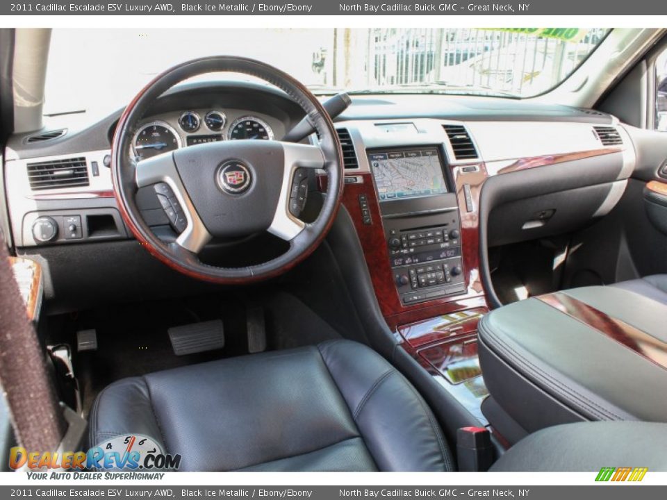 2011 Cadillac Escalade ESV Luxury AWD Black Ice Metallic / Ebony/Ebony Photo #30