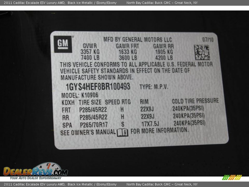 2011 Cadillac Escalade ESV Luxury AWD Black Ice Metallic / Ebony/Ebony Photo #31