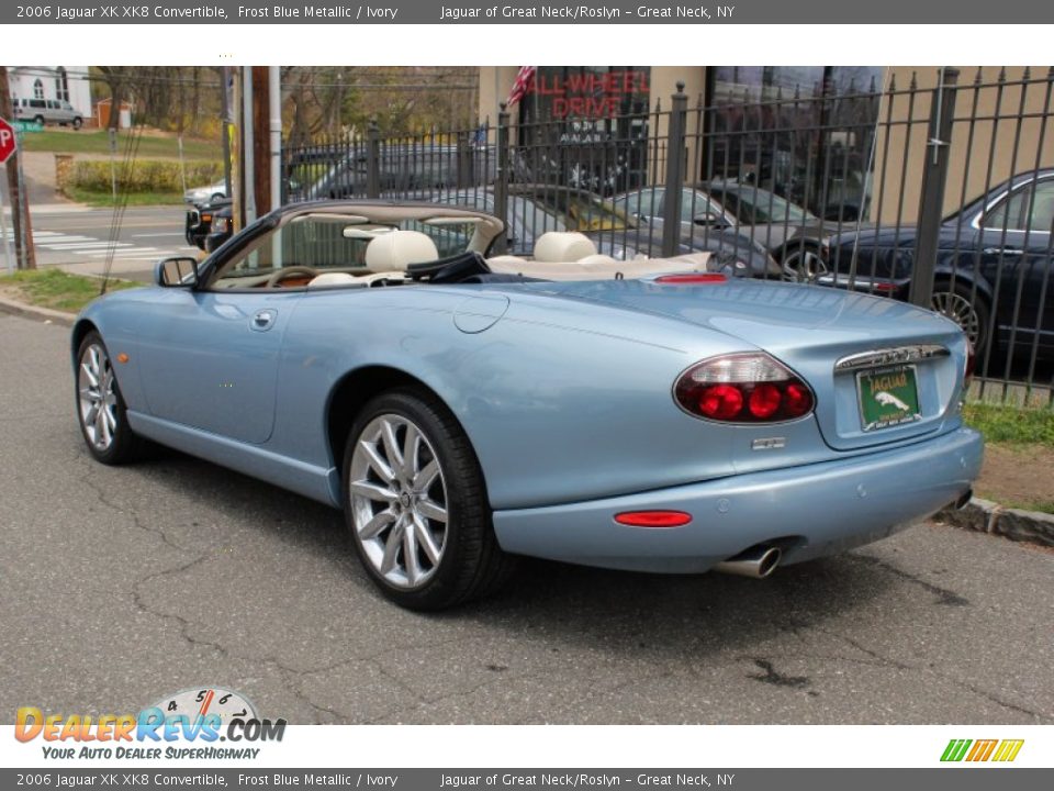 2006 Jaguar XK XK8 Convertible Frost Blue Metallic / Ivory Photo #4