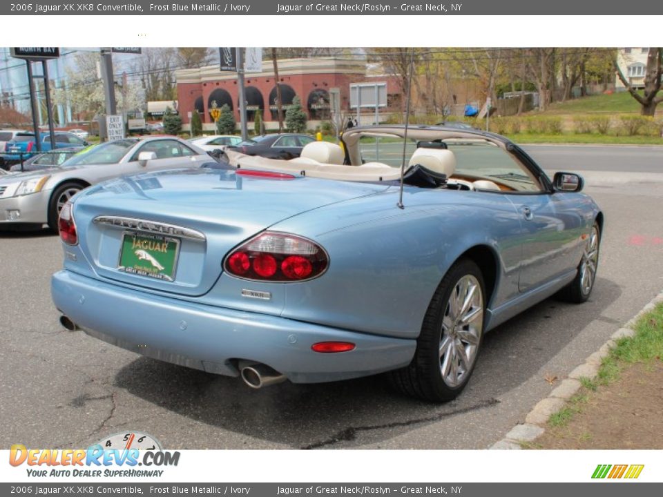 2006 Jaguar XK XK8 Convertible Frost Blue Metallic / Ivory Photo #6