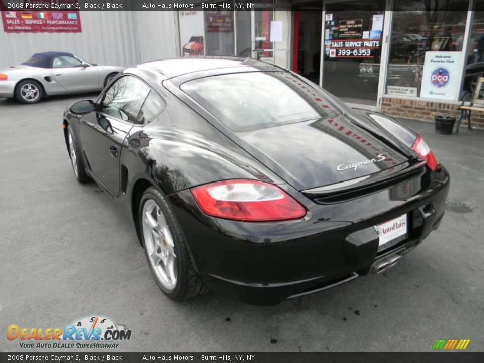 2008 Porsche Cayman S Black / Black Photo #4