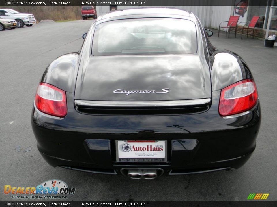 2008 Porsche Cayman S Black / Black Photo #5
