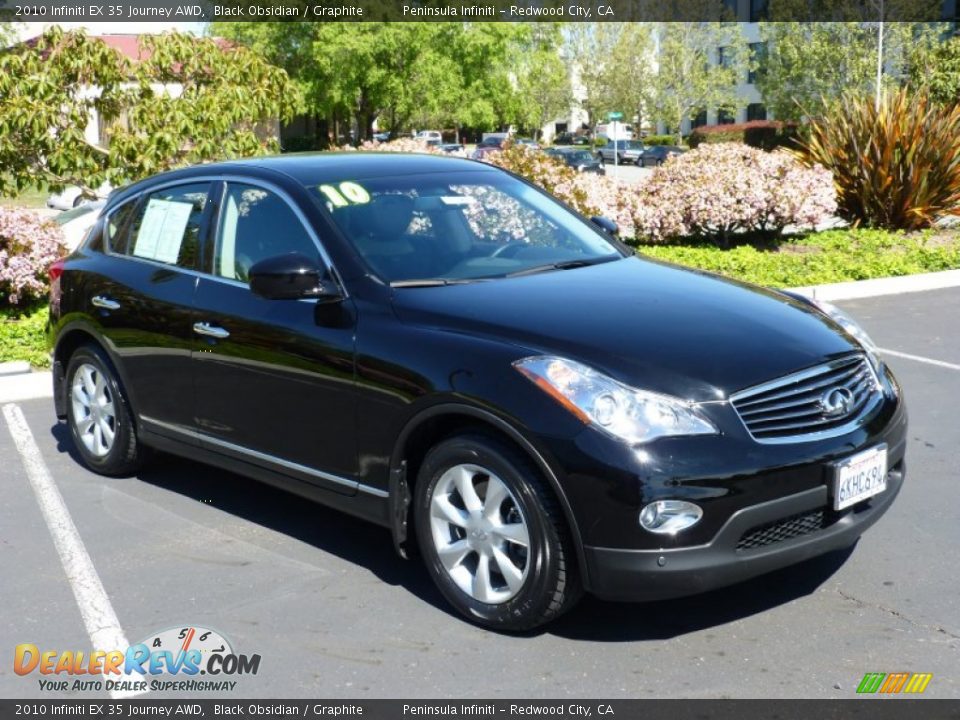 2010 Infiniti EX 35 Journey AWD Black Obsidian / Graphite Photo #1