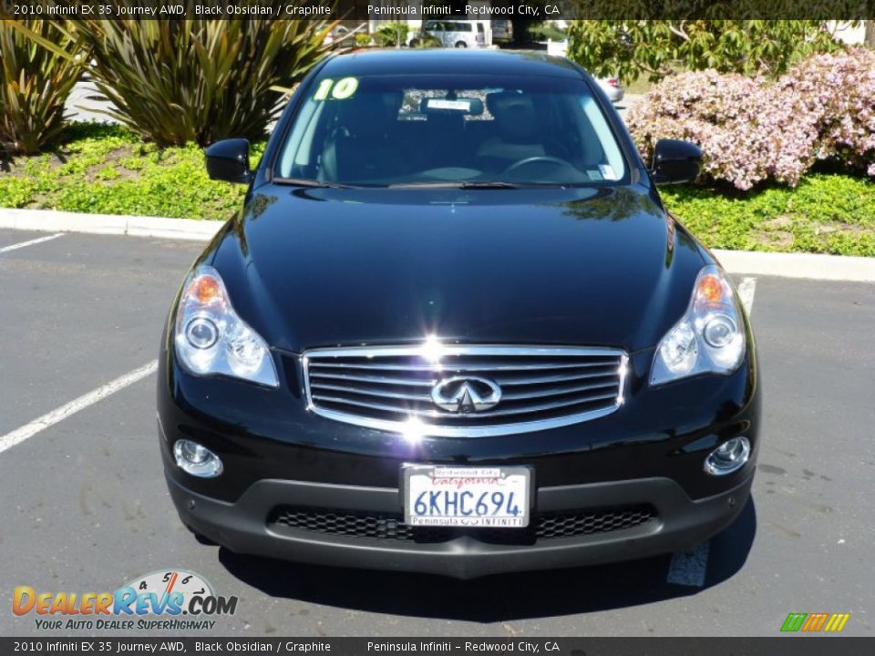 2010 Infiniti EX 35 Journey AWD Black Obsidian / Graphite Photo #2