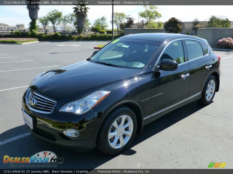 2010 Infiniti EX 35 Journey AWD Black Obsidian / Graphite Photo #3
