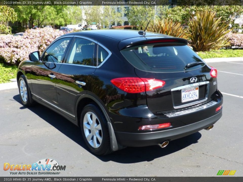 2010 Infiniti EX 35 Journey AWD Black Obsidian / Graphite Photo #4