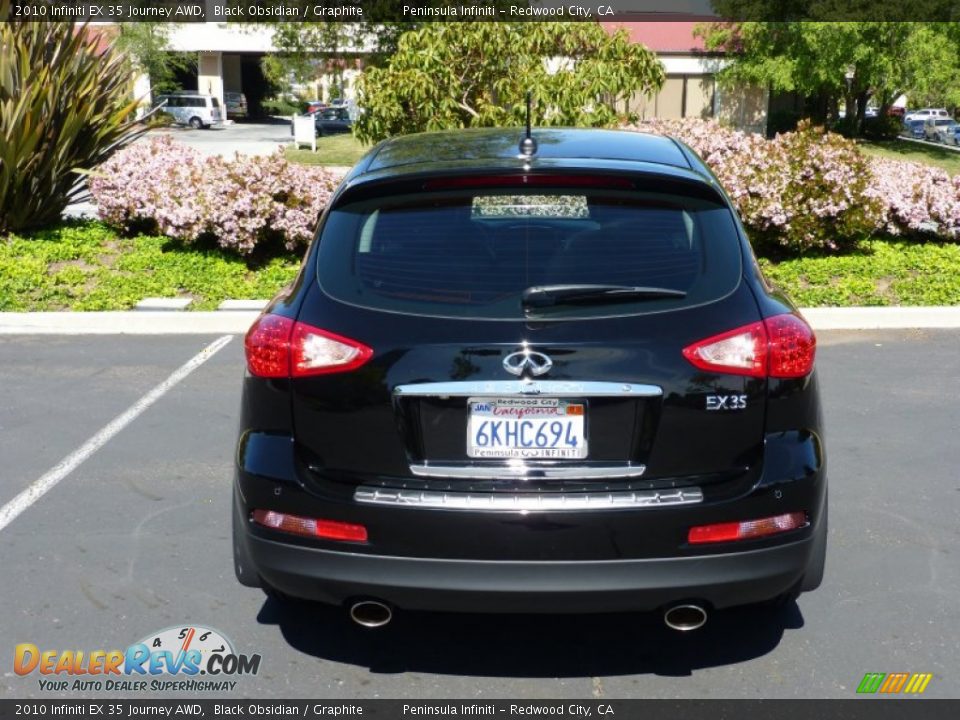 2010 Infiniti EX 35 Journey AWD Black Obsidian / Graphite Photo #5