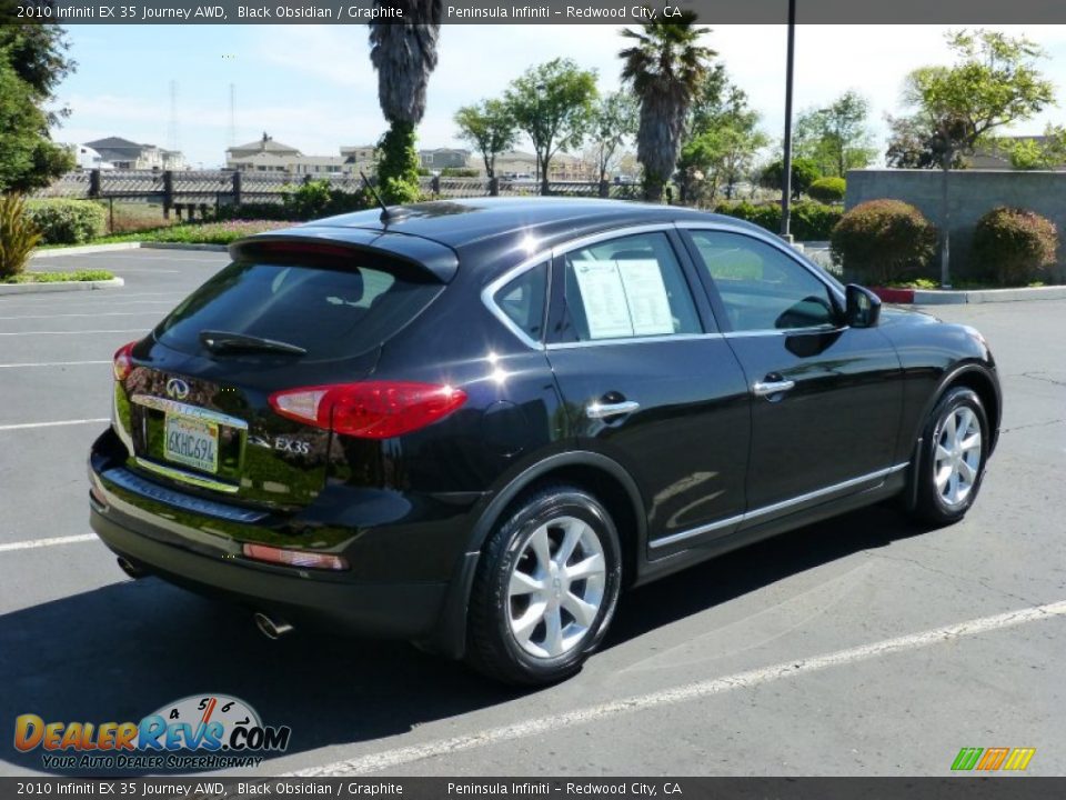 2010 Infiniti EX 35 Journey AWD Black Obsidian / Graphite Photo #6