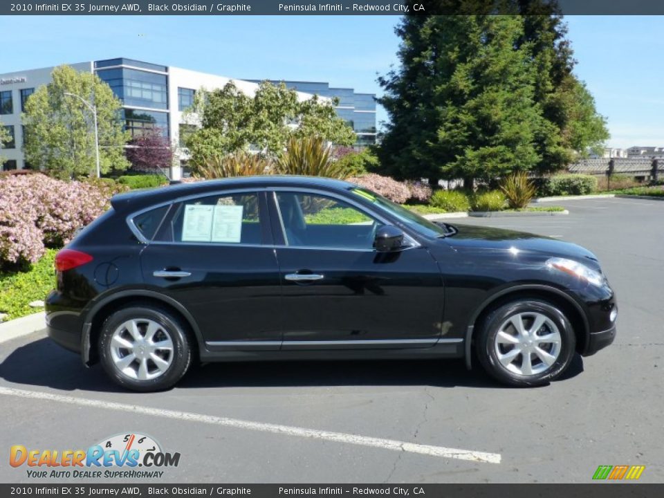 2010 Infiniti EX 35 Journey AWD Black Obsidian / Graphite Photo #7