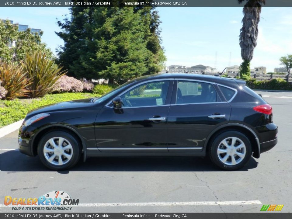 2010 Infiniti EX 35 Journey AWD Black Obsidian / Graphite Photo #8