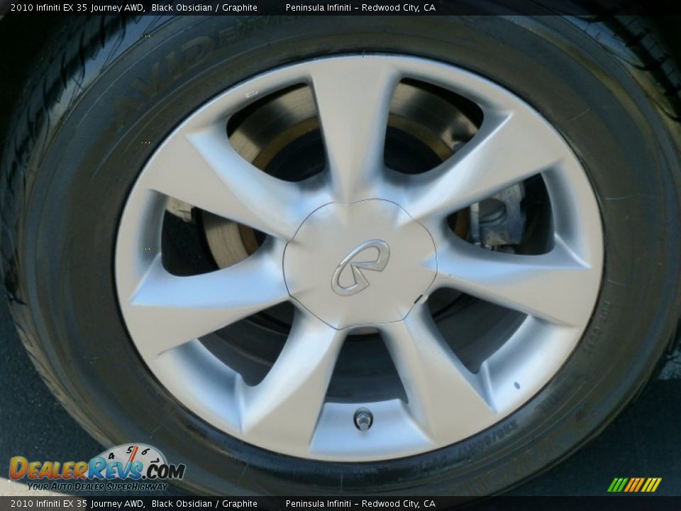 2010 Infiniti EX 35 Journey AWD Black Obsidian / Graphite Photo #11