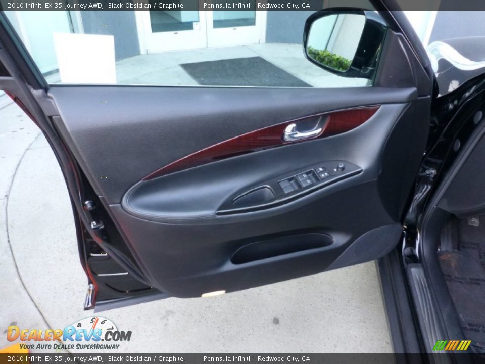 2010 Infiniti EX 35 Journey AWD Black Obsidian / Graphite Photo #14