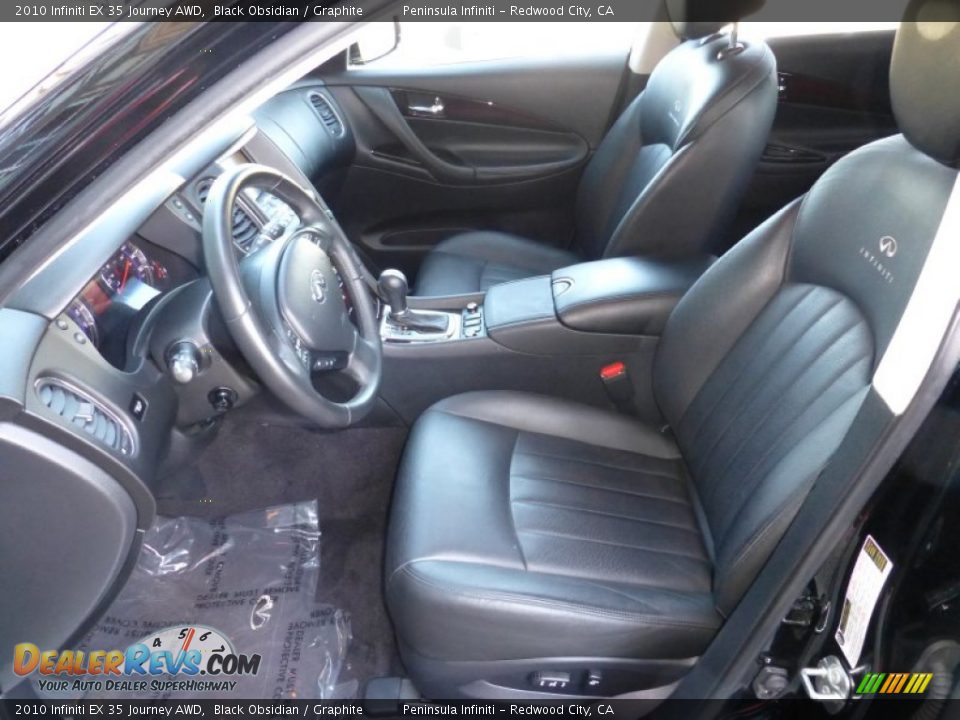 2010 Infiniti EX 35 Journey AWD Black Obsidian / Graphite Photo #15