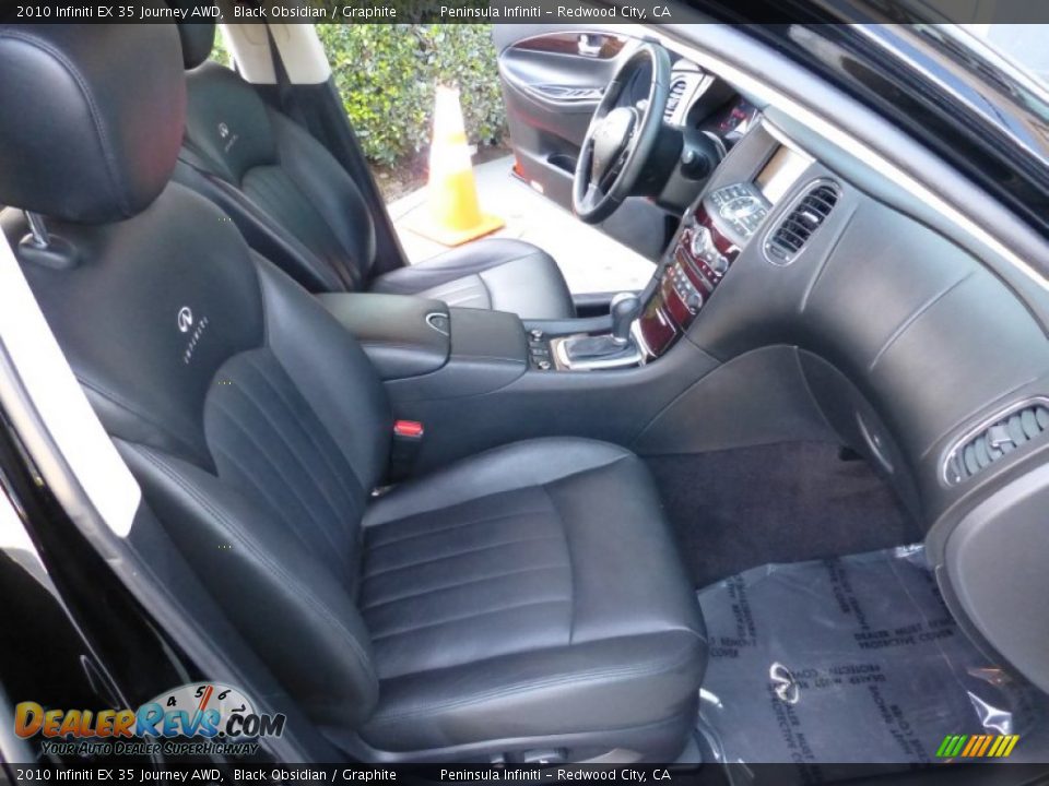 2010 Infiniti EX 35 Journey AWD Black Obsidian / Graphite Photo #22