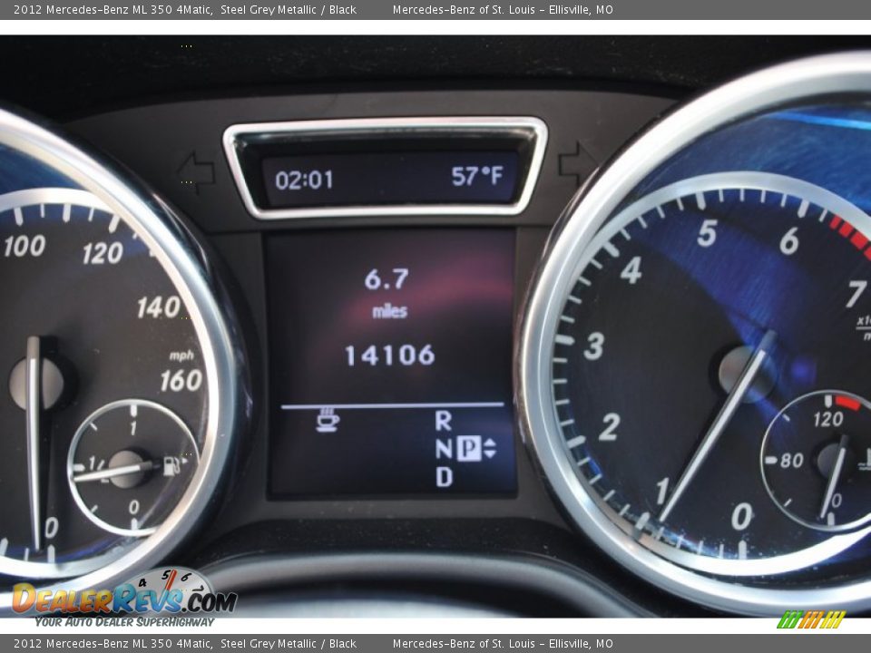 2012 Mercedes-Benz ML 350 4Matic Steel Grey Metallic / Black Photo #4