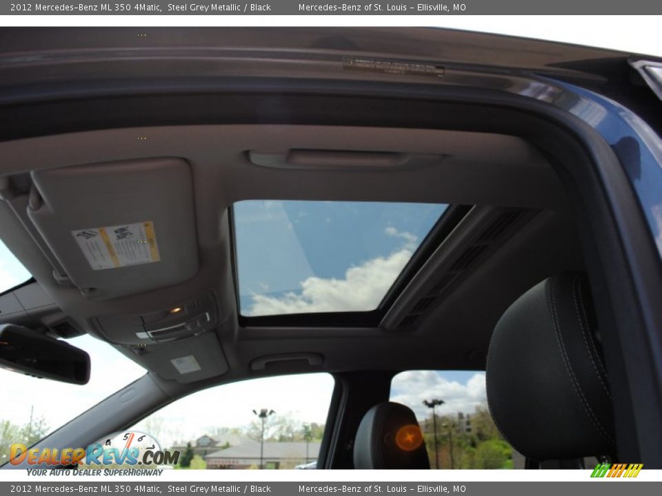 2012 Mercedes-Benz ML 350 4Matic Steel Grey Metallic / Black Photo #9