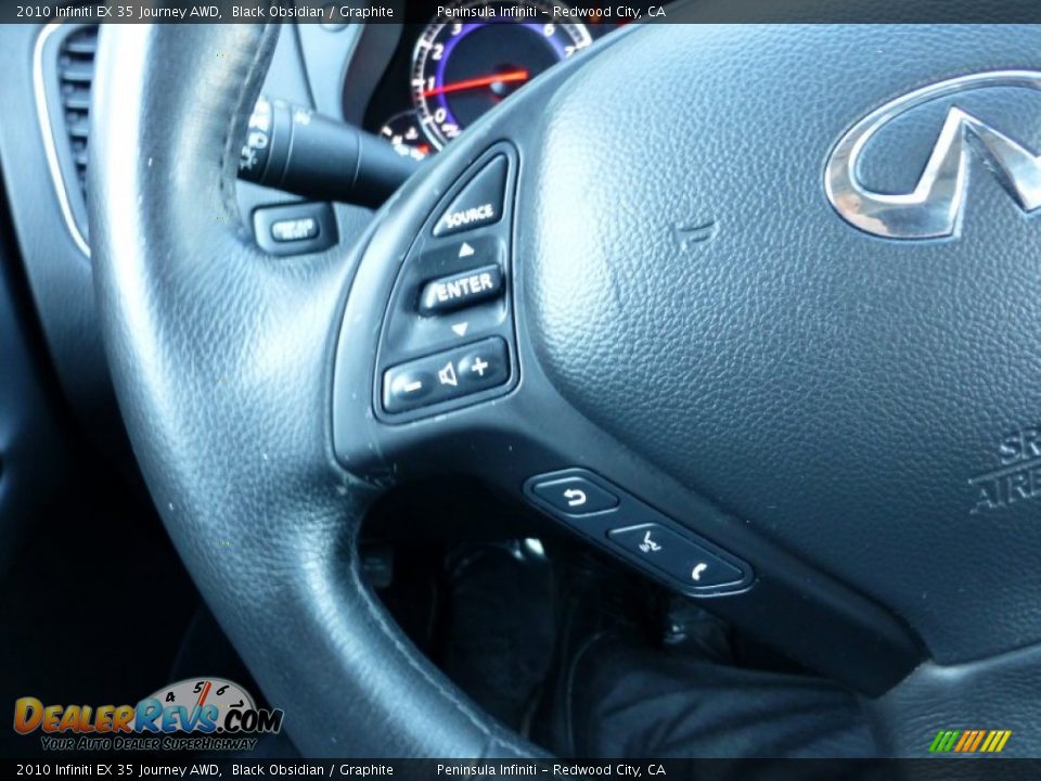 2010 Infiniti EX 35 Journey AWD Black Obsidian / Graphite Photo #29