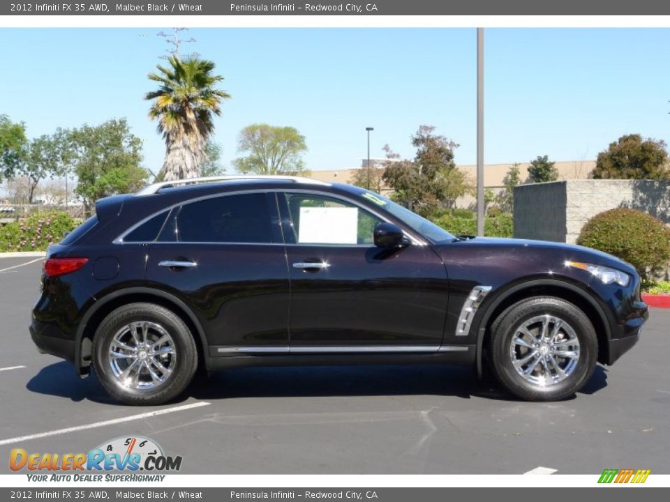 Malbec Black 2012 Infiniti FX 35 AWD Photo #3