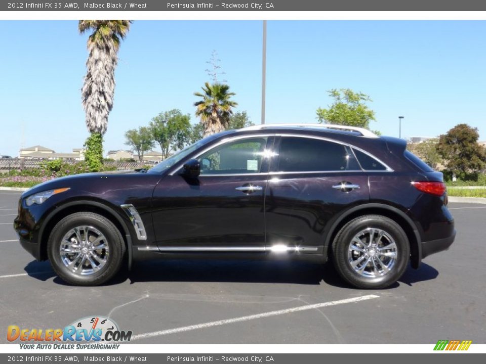 Malbec Black 2012 Infiniti FX 35 AWD Photo #4