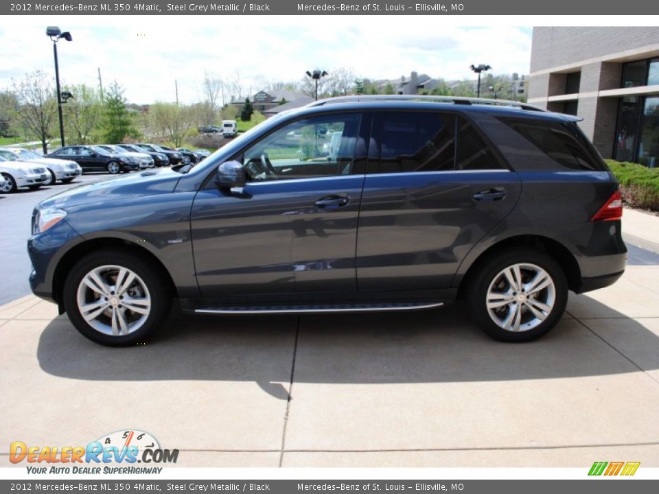 2012 Mercedes-Benz ML 350 4Matic Steel Grey Metallic / Black Photo #18
