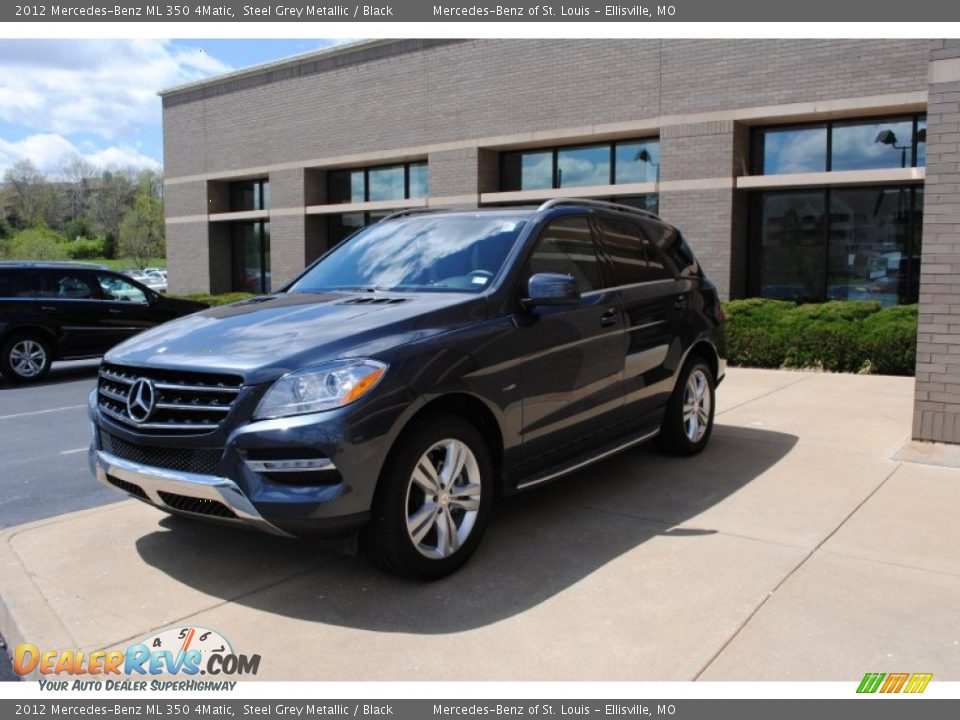 2012 Mercedes-Benz ML 350 4Matic Steel Grey Metallic / Black Photo #19