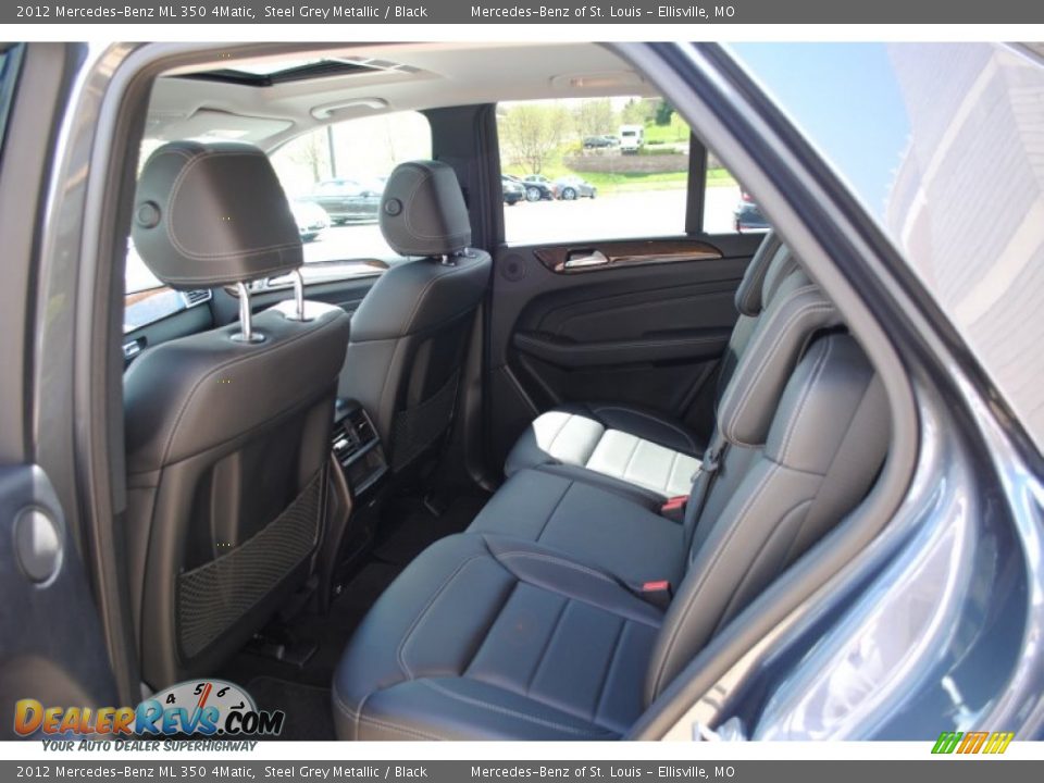 2012 Mercedes-Benz ML 350 4Matic Steel Grey Metallic / Black Photo #20