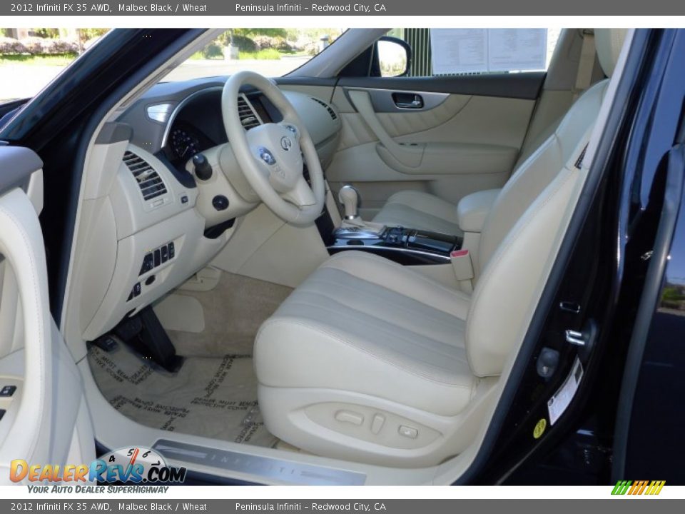 Wheat Interior - 2012 Infiniti FX 35 AWD Photo #8
