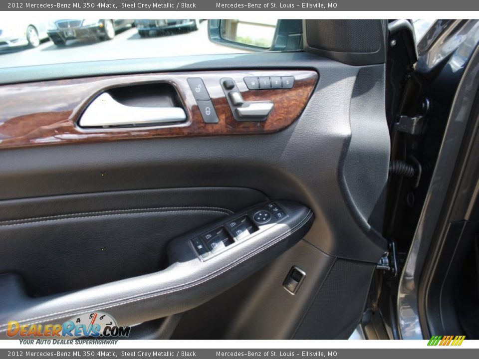 2012 Mercedes-Benz ML 350 4Matic Steel Grey Metallic / Black Photo #21
