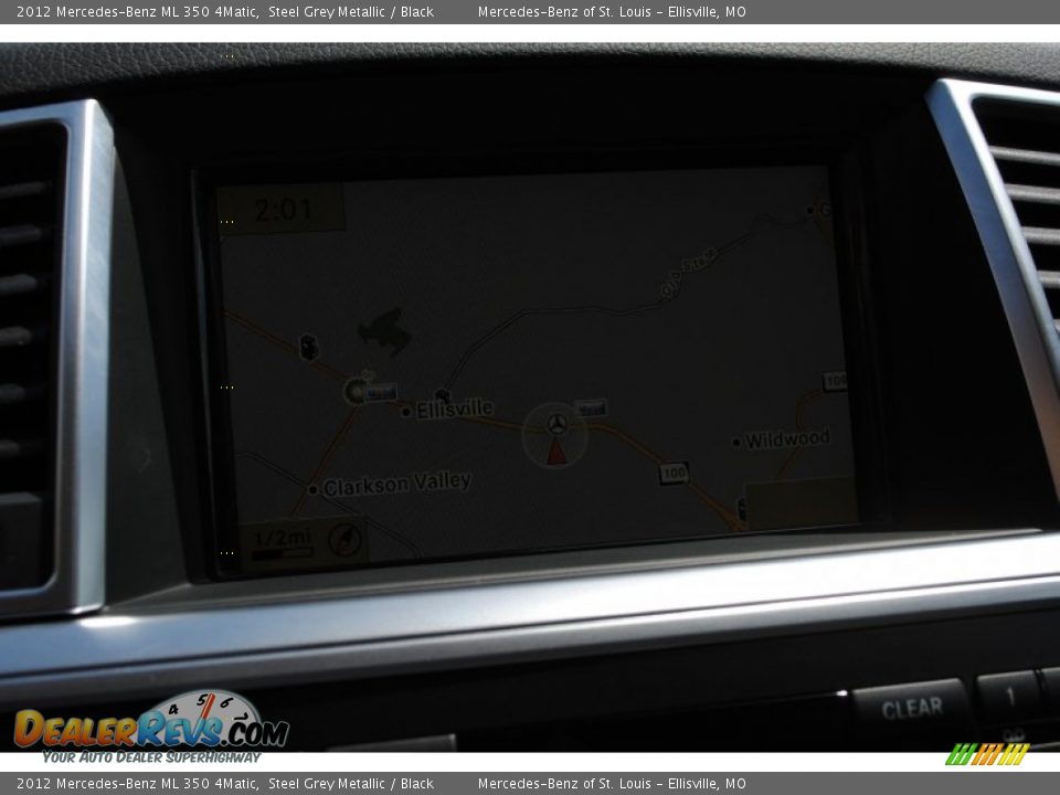2012 Mercedes-Benz ML 350 4Matic Steel Grey Metallic / Black Photo #22