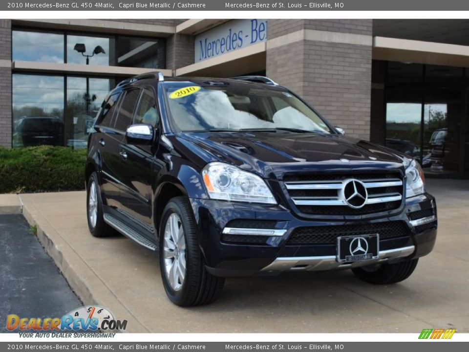 2010 Mercedes-Benz GL 450 4Matic Capri Blue Metallic / Cashmere Photo #1