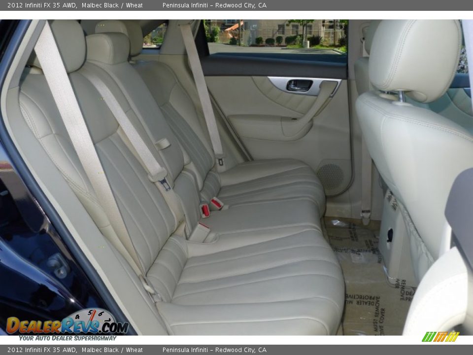 Rear Seat of 2012 Infiniti FX 35 AWD Photo #13