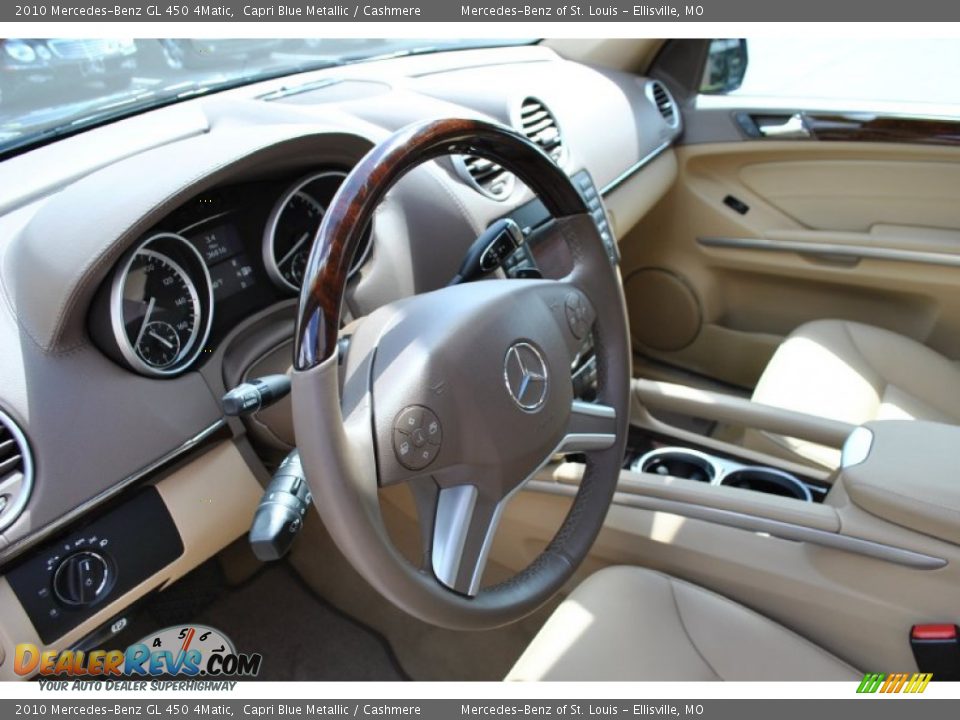 2010 Mercedes-Benz GL 450 4Matic Capri Blue Metallic / Cashmere Photo #2