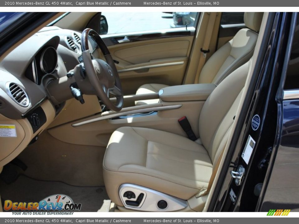 2010 Mercedes-Benz GL 450 4Matic Capri Blue Metallic / Cashmere Photo #3