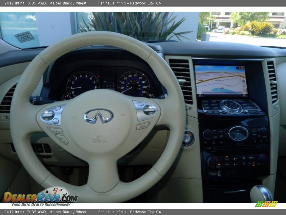 2012 Infiniti FX 35 AWD Steering Wheel Photo #17