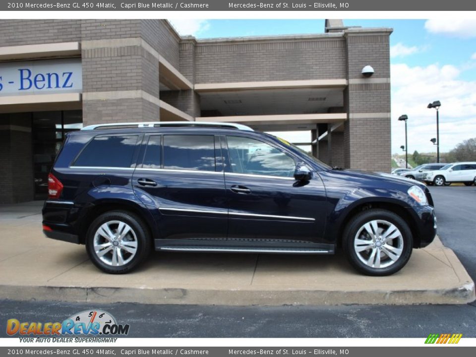 2010 Mercedes-Benz GL 450 4Matic Capri Blue Metallic / Cashmere Photo #7