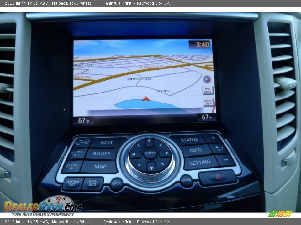 Navigation of 2012 Infiniti FX 35 AWD Photo #19